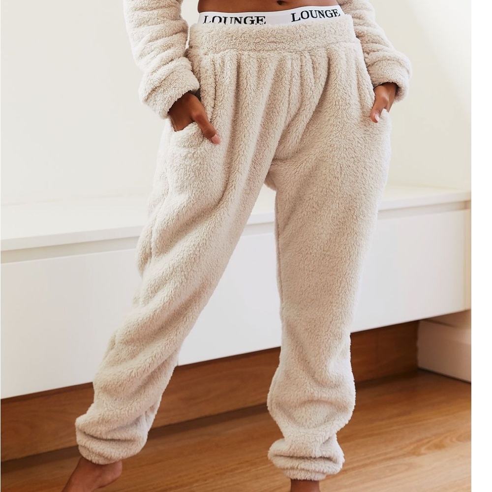 Lounge Underwear Teddy Joggers Oatmeal Cream
